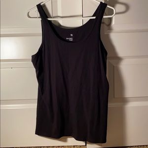 simple black tank top